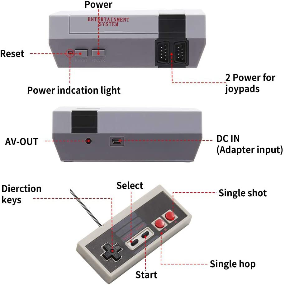 Mini Console De Jeu R Tro Construit En Jeux Classiques Et