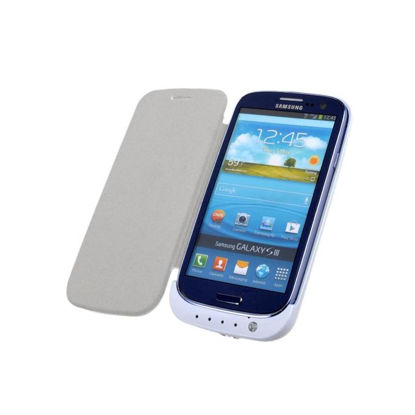 Image de Pochette Power Bank Pour Samsung Galaxy S3 - 3200 mAh - Blanc