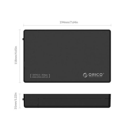 Image sur Boîtier De Disque Dur Externe USB 3.0 SATA 3,5" Et SSD - Support UASP Et Disques 8To - Noir - 12 Mois