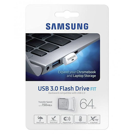 Image sur Mini Clé USB 64 Go USB 3.0 - MUF-64BB / AM - Gris Et Blanc - 48 Mois