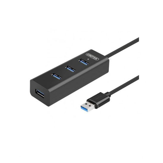 Rallonge USB 3.0 Avec 4 Ports 5V 1.2A Et Câble USB 3.0 - 24 Mois - Noir