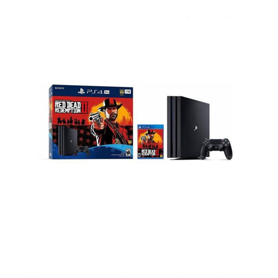 PlayStation 4 Pro 1 To 4K HDR + Jeu Red Dead Redemption 2 -  Personnalisation Du Disque Dur 1 To / 2 To / SSHD - Noir - 12 Mois