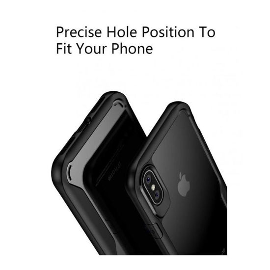 Image sur Coque KumWum Pour IPhone Xs - Antichoc - Technologie Air Cushion + Glace De Protection - Noir - 12 Mois