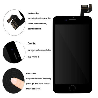 Agrandir l'image de Afficheur LCD de remplacement pour iPhone 6s Noir 4.7 (inch) LCD avec Kit de réparation et bouton de maison, Haut-parleur oreille, Appareil photo avant, Capteur de proximité - noir - 12 Mois Image de Afficheur LCD de remplacement pour iPhone 6s Noir 4.7 (inch) LCD avec Kit de réparation et bouton de maison, Haut-parleur oreille, Appareil photo avant, Capteur de proximité - noir - 12 Mois
