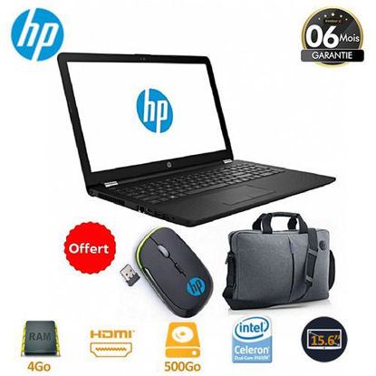 HP Pavilion 15 -15.6" - Intel Celeron N3060 1.6 Ghz - 500Go HDD - 4 Go RAM - Free Dos - Noir - 6 Mois - Souris Sans Fil et sac Offerts HP Pavilion 15 -15.6" - Intel Celeron N3060 1.6 Ghz - 500Go HDD - 4 Go RAM - Free Dos - Noir - 6 Mois - Souris Sans Fil et sac Offerts-iziwaycameroun