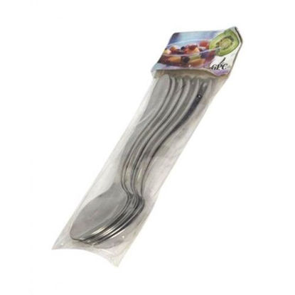 Image de Cuillères à Soupe - 6 Pièces - Gris Argent