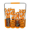 Image sur Couverts De Table - 24 Pièces - Orange Et Blanc