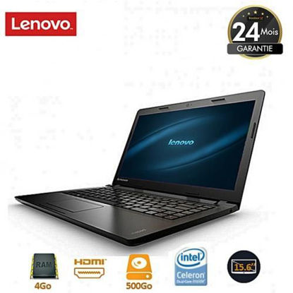 Agrandir l'image de Ideapad - 15.6" - Intel Celeron Dual core 1.1 Ghz - 500 Go HDD - 4 Go RAM - Free Dos - Noir - 24 Mois Image de Ideapad - 15.6" - Intel Celeron Dual core 1.1 Ghz - 500 Go HDD - 4 Go RAM - Free Dos - Noir - 24 Mois