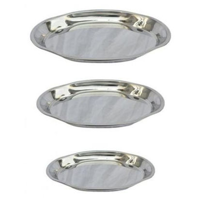 Image de Plateau - 3 Pièces - 57 cm - Argent