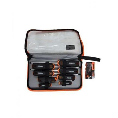 Agrandir l'image de Tournevis - 8 Pièces - Orange Et Noir Image de Tournevis - 8 Pièces - Orange Et Noir