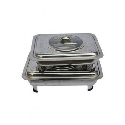 Image de Plat de Service - 2 Pièces - 40 cm - Argent