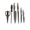 Image sur Set De Cuisine S610-7 - 6 Pièces - Noir Et Gris Argent