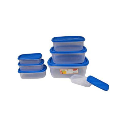 Image de Gamelle 5667/7 - 7 Pièces - 4,6L - Bleu Et Translucide