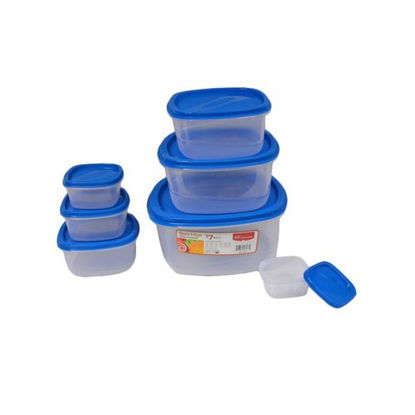 Image de Gamelle 5657/7 - 7 Pièces - 3,2L - Bleu Et Translucide