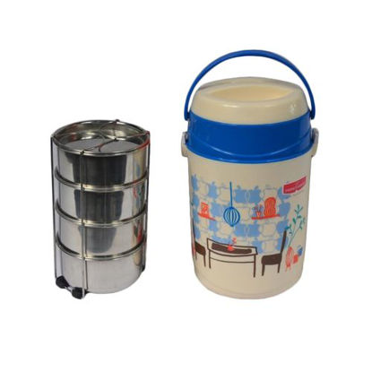 Image de Gamelle Isotherme 7204/4 - 2L - Bleu Et Beige