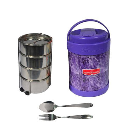 Image de Gamelle Isotherme 7207/4 - 3L + Couverts De Table - Violet