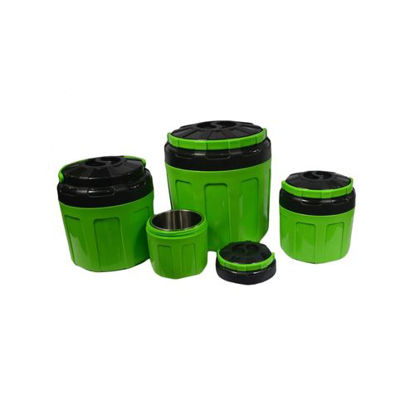 Image de Gamelle Isotherme HS18 - 12L - 4 Pièces - Vert Et Noir