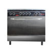 Image sur Cuisinière A Gaz 60*90 Automatique - 5 Foyers- Gris Argent Et Noir