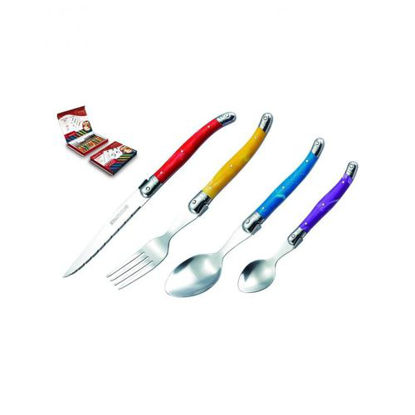 Image de Ustensils De Table - 24 Pièces - Multicolore