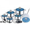Image sur Set de marmites de cuisine RL-1801B - 10 Pièces - Gris argent