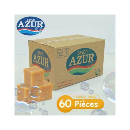 Image sur Savon de ménage AZUR - 400 g - 1 Carton de 60 morceaux
