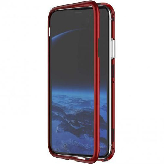 Image sur Protection Magnétique 360° Pour Samsung Galaxy S9 Plus - Rouge Et Translucide