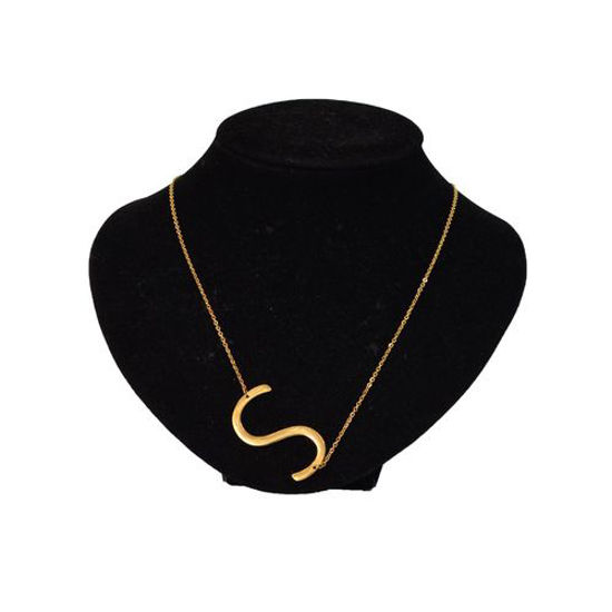 Image sur Collier  A Pendentif -Jaune Doré