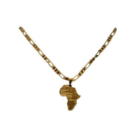 Image sur Collier Grosse Chaîne À Pendentif - Jaune Doré