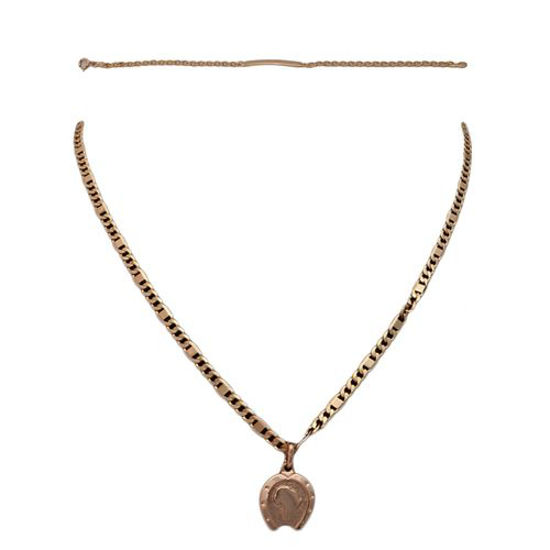 Image sur Collier Plastron À Pendentif + Bracelet - Jaune Doré