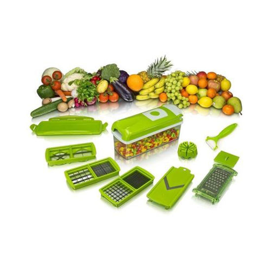 Image sur Hachoir À Légumes Multifonctions - Blanc Et Vert