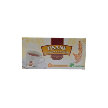 Agrandir l'image de Tisane De Ginseng Et Gimgembre - 25 Sachets - 50g Image de Tisane De Ginseng Et Gimgembre - 25 Sachets - 50g