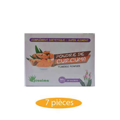 Agrandir l'image de Poudre De Curcuma - 7 Pièces - 20 Sachets - 80grs Image de Poudre De Curcuma - 7 Pièces - 20 Sachets - 80grs