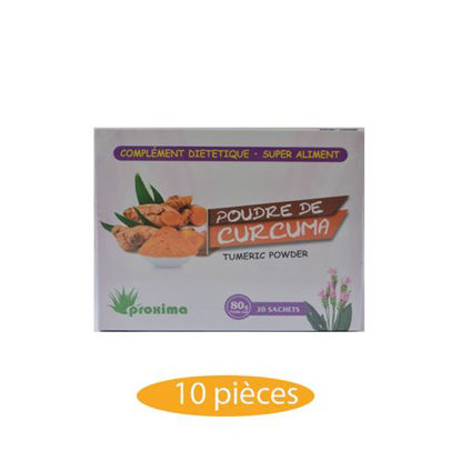 Agrandir l'image de Poudre De Curcuma - 10 Pièces - 20 Sachets - 80grs Image de Poudre De Curcuma - 10 Pièces - 20 Sachets - 80grs
