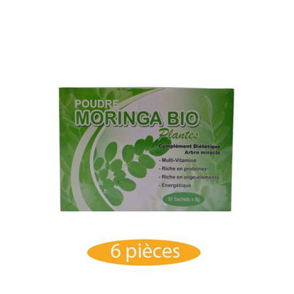 Agrandir l'image de Poudre De Moringa Bio - 6 Pièces - 30 Sachets - 240grs Image de Poudre De Moringa Bio - 6 Pièces - 30 Sachets - 240grs
