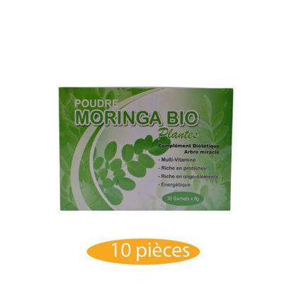 Agrandir l'image de Poudre De Moringa Bio - 10 Pièces - 30 Sachets - 240grs Image de Poudre De Moringa Bio - 10 Pièces - 30 Sachets - 240grs