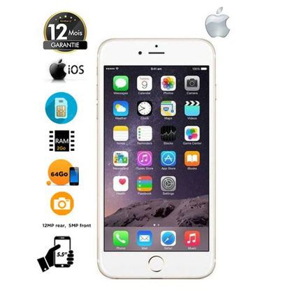 Image de iPhone 6s Plus - 64Go HDD - Blanc Et Or