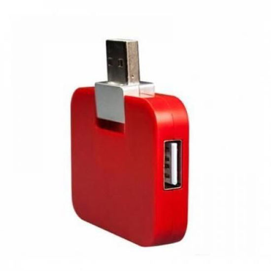Image sur Dispositif USB 4 ports 2.0 Haute Vitesse splitter 480Mbps Adaptateur - Rouge