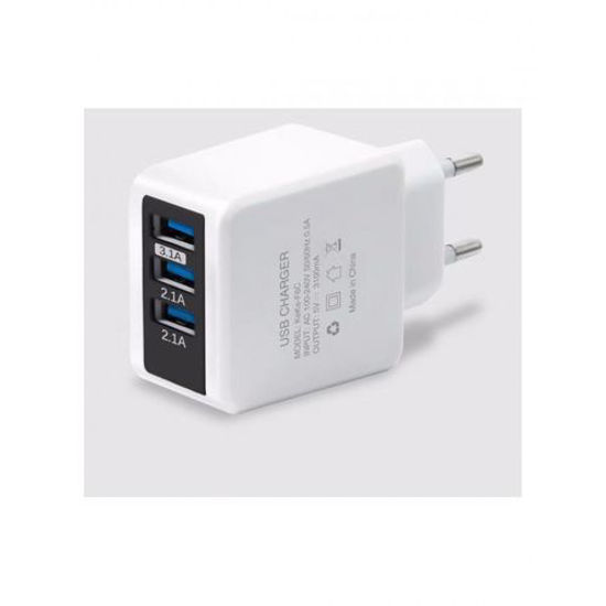 Image sur Boitier De Charge Intelligent 3 Ports USB - 3,4A - Blanc