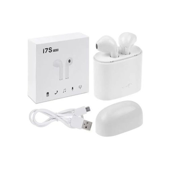 Image sur Oreillettes Jumelles Sans Fil - i7S Tws - V4.2 + Edr - Blanc