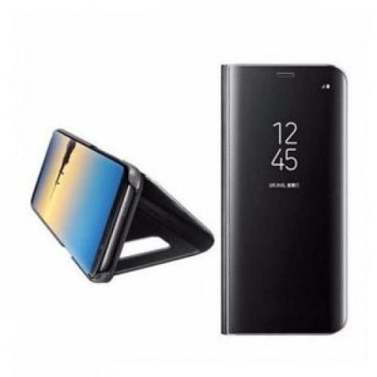 Image sur Pochette Miroir A Vue Dégagée Pour Samsung Galaxy S8 Plus - Noir