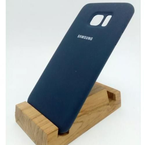 Pochette En Silicone Pour Samsung S7 Edge - Bleu Nuit