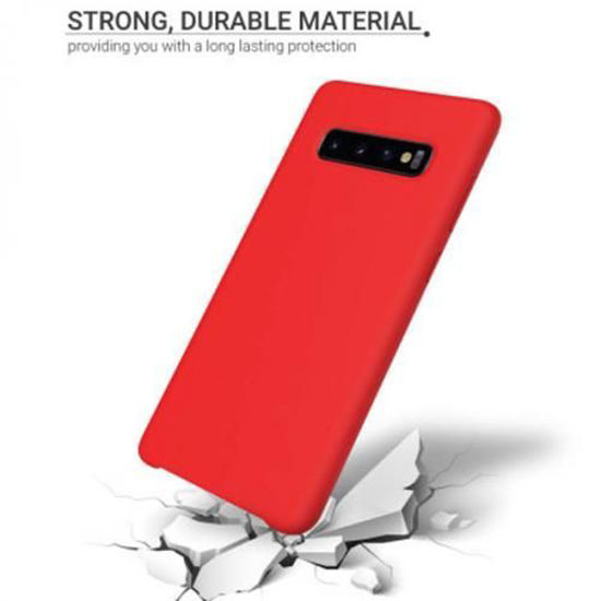 Image sur Pochette En Silicone Pour Samsung Galaxy S10 - Rouge