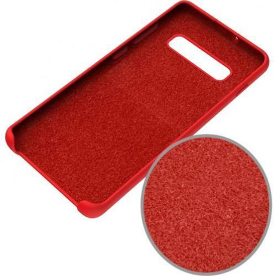 Image sur Pochette En Silicone Pour Samsung Galaxy S10 - Rouge