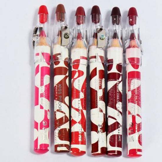 Image sur Pack De 6 Crayons A Lèvres - Multicolore