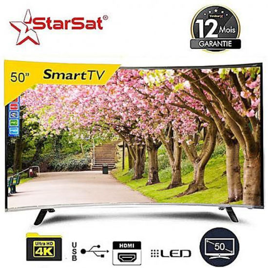 Image sur Smart LED TV Incurvée - Ultra Slim 55LED1000 - 55" - HDMI - USB - Noir - VGA - 12 Mois Garantis