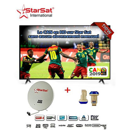 Agrandir l'image de TV LED 32" 32LEST2 HD - Noir + Décodeur Intégré TNT + KIT (Parabole + LNB tête de satellite) + 24 mois de Garantie Image de TV LED 32" 32LEST2 HD - Noir + Décodeur Intégré TNT + KIT (Parabole + LNB tête de satellite) + 24 mois de Garantie