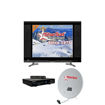 Image sur TV LED Ultra Slim - 17 Pouces - Noir - 12 Mois + Kit Satellite Star Sat