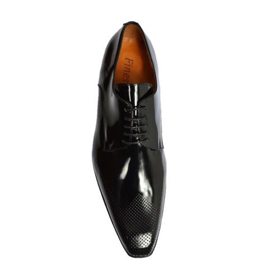 Richelieus En Cuir Ciré - Noir