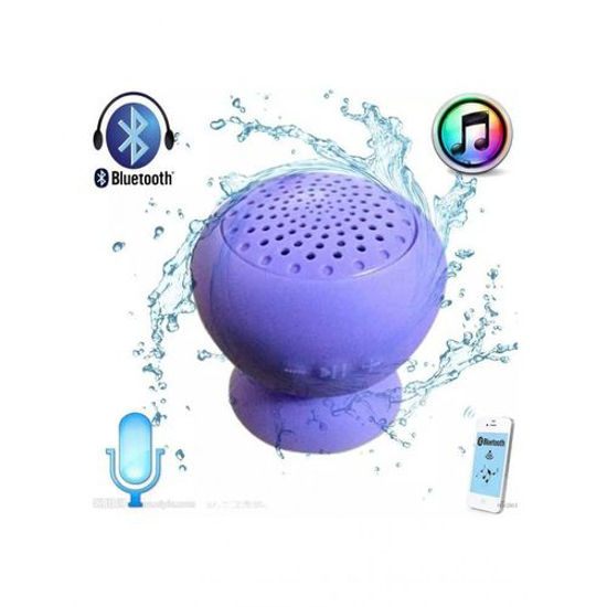 Image sur Mini Haut-Parleur Portable Champignon Bluetooth En Silicone Aspiration - Violet