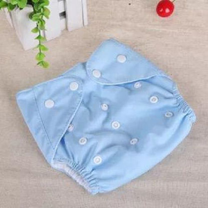 Agrandir l'image de Couche Lavable Et Réutilisable TE1 + insert microfibre - Bleu-ciel Image de Couche Lavable Et Réutilisable TE1 + insert microfibre - Bleu-ciel